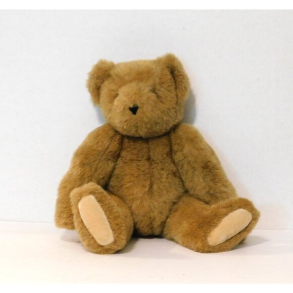 Vermont Teddy Bear 16" Fully Jointed Posable Brown 1997 Vintage Plush - Picture 1 of 10